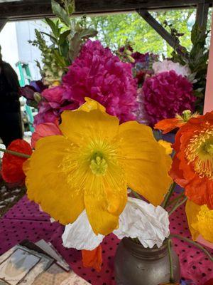 Flowers at the market.