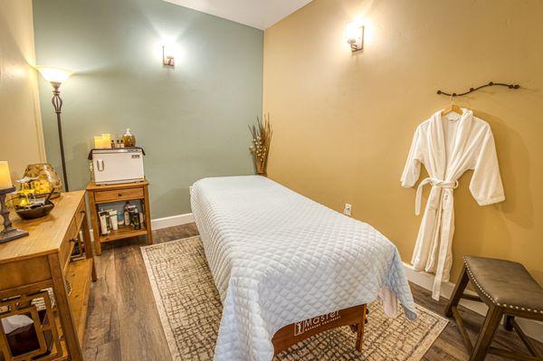 Massage treatment room