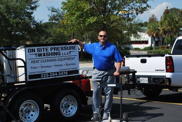 Owner Dan Doodwin with Equipment