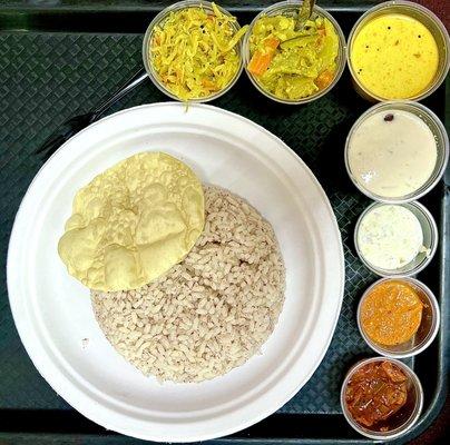 The Vegetarian Kerala Meal - super yummy, but wish the portions were slightly larger