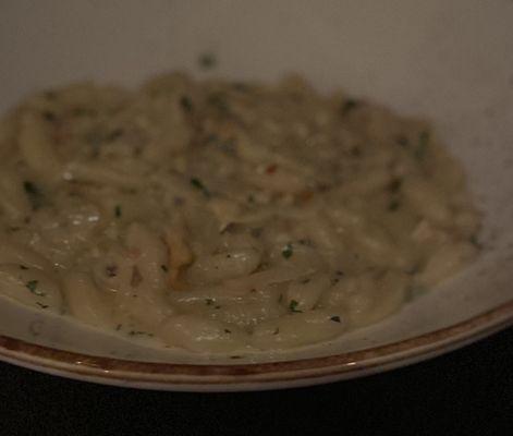 Ricotta cavatelli:  clams, capers, chili flakes, parsley