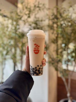 Da Hong Pao Milk Tea w/Boba