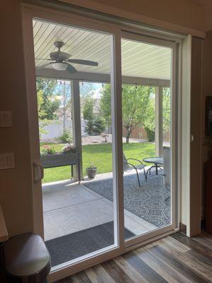 New replacement sliding glass door