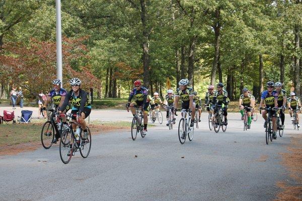 Rolling into Motlow State College at the end of day 1 of the Jack & Back 2016