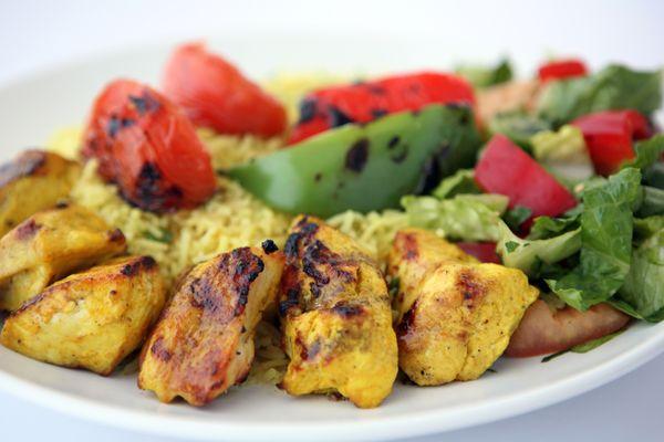 Best chicken kabob plate