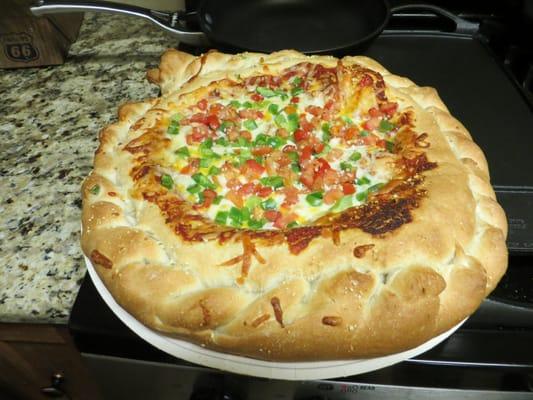 Pappa Murphy stuffed pizza