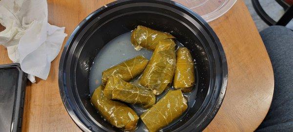 Dolmas (stuffed grape leaves)