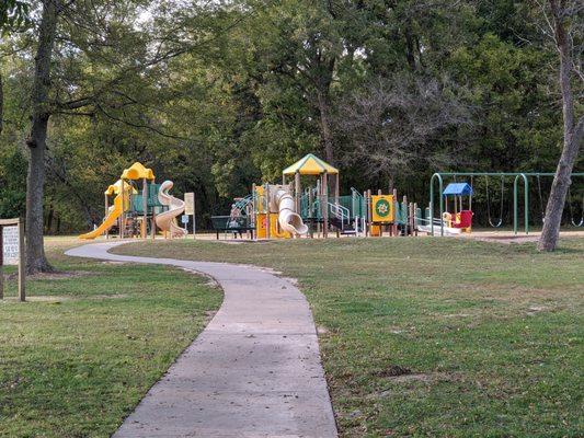 Playground at Haikey Creek Park, Broken Arrow