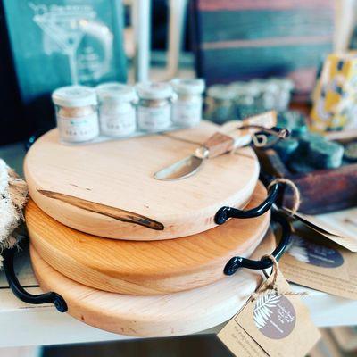 Locally made maple charcuterie boards