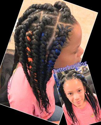 Jumbo box braids