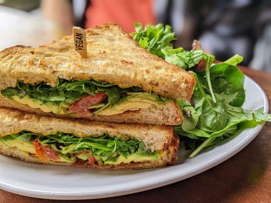 Chive BLT, loaded with avocado.