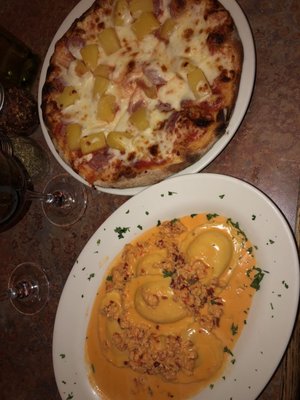 Lobster Ravioli Hawaiian Pizza