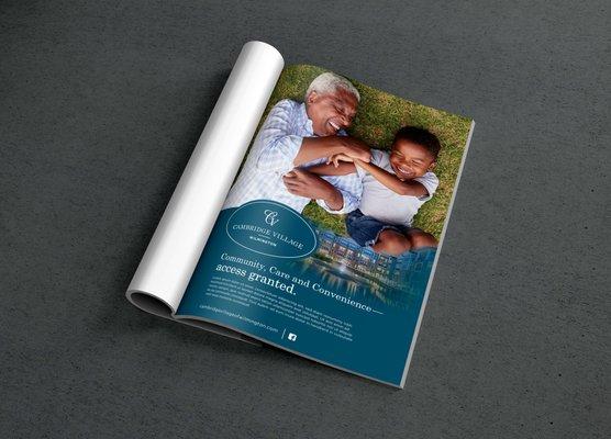 Magazine Ad for Senior Living Community