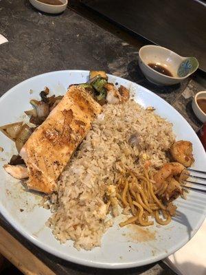 Hibachi salmon & shrimp