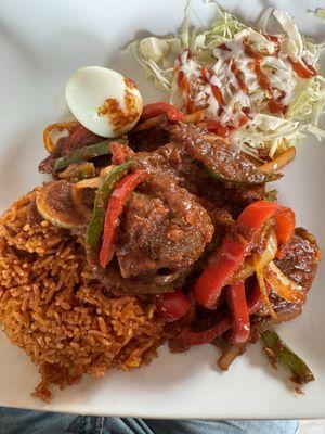 Jollof Rice with Goat