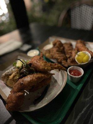 Chicken wings and tenders