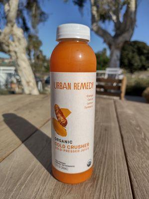 Cold-pressed juice bottle