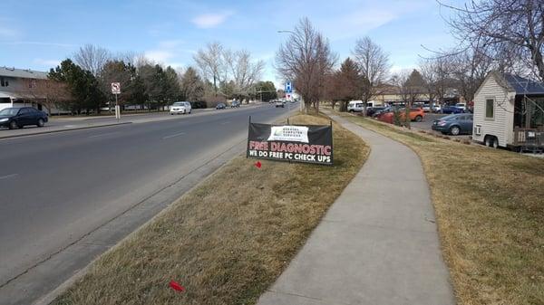 Our banner that sits on 35th Avenue