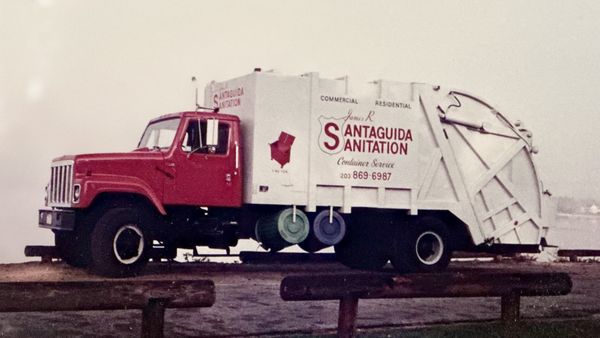 A throwback photo of a Santaguida rear loader