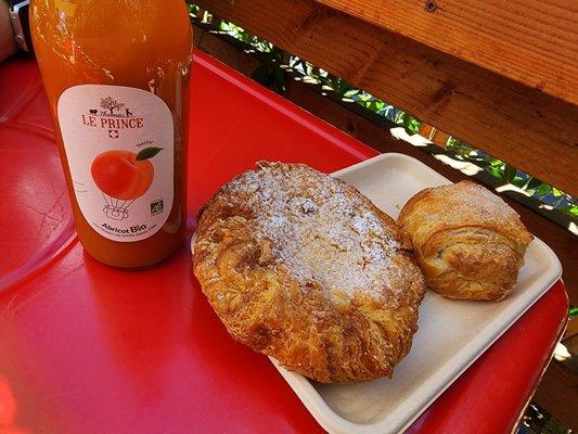 A rare spot that offers kouign-amanns...eclipsed here by the almond danish.