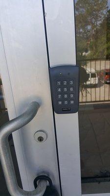 Mag lock outside keypad entry