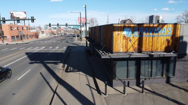 Come & See the View from Gravina's Window Center of Littleton's Denver Showroom