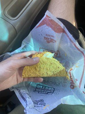 1 bite taco. Do not recommend.