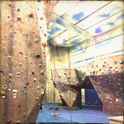 Ropes and bouldering.