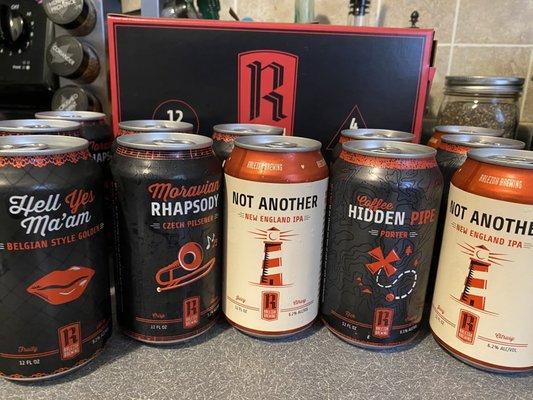 Variety Pack (4 beers - 3 cans each) $15.99