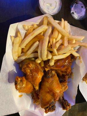 Wings and fries