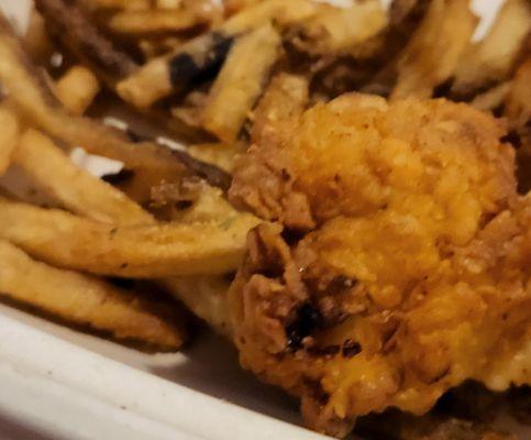 child chicken tenders and fries