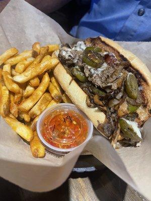 Philly Cheesesteak with some additions