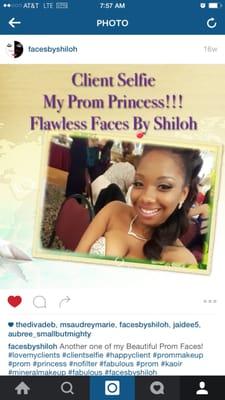 Prom Princess - Full Face MakeUp & Flair Lashes