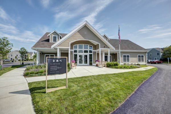 Welcome center which contains the community pool, common area, and management office.