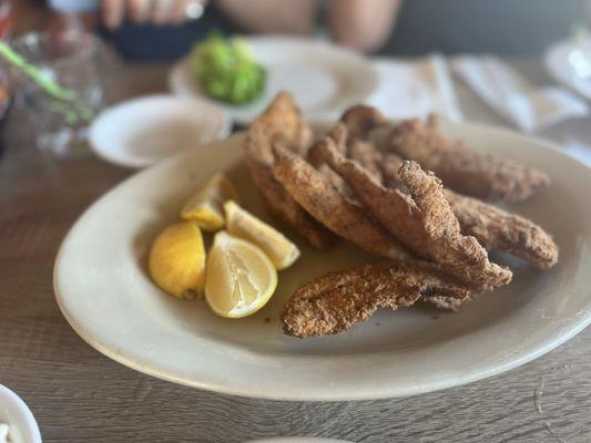 Fried mangrove snapper