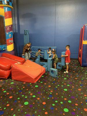 Building and jumpy house