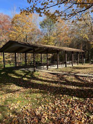 Beautiful picnic seating near the visitors center