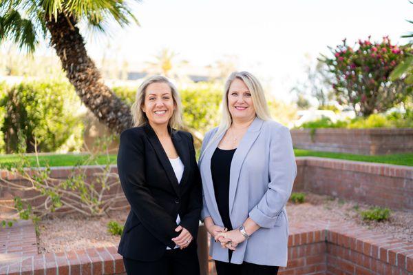 Our incredible paralegals: Meagghi and Tammy