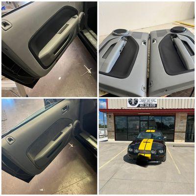 2007 Ford mustang replace the door panel!.