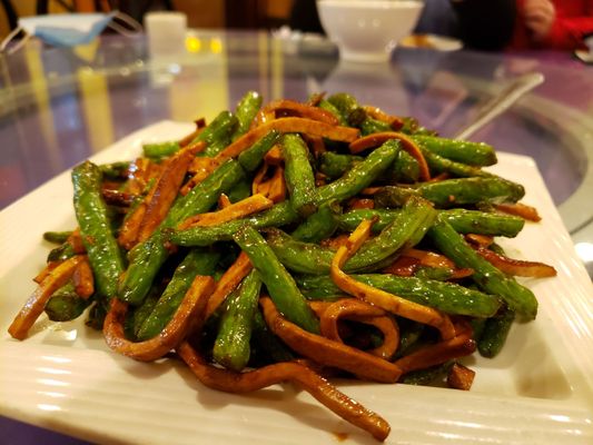 String beans and bean curd