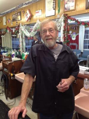 Shop owner Mike Barker