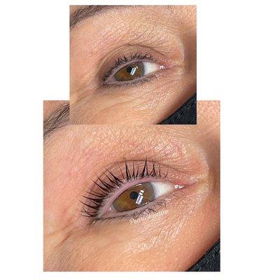 Keratin eyelash lift