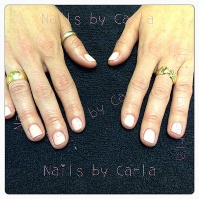 Gelish colors lunch time express mani by nail tech Carla