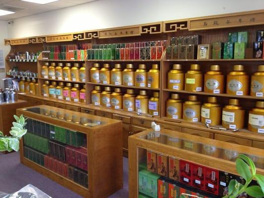 Varieties of premium teas.