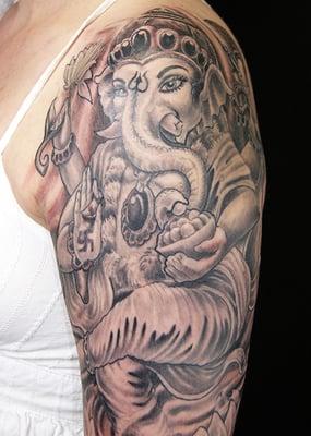 Tattoo by: Anthony DuBois
Ganesh Tattoo