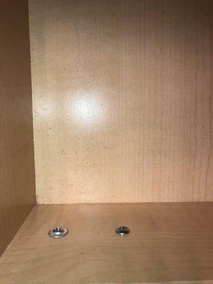 Interior restroom cabinet