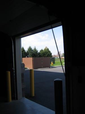 Overhead Bay Door for Easy Unloading