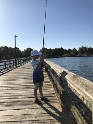 The pier in the day time