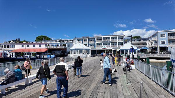 On Shepler's dock on Mackinac Island.