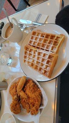 Chicken and waffles